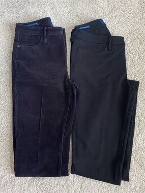 Talbots Pair of Size 2 High-Waist Jegging Ankle Pants (Corduroy & Regular)